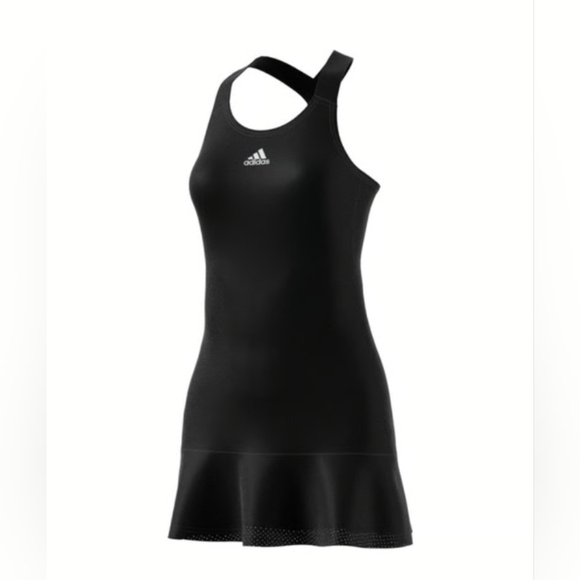 adidas Dresses & Skirts - Adidas Racerback Primegreen Preppy Tennis Black Dress  Size Large